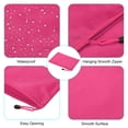 thumbnail image 4 of Unique Bargains Waterproof Zipper File Bags, A5 Document Holders for Office, Rose Red 3 Pack, 4 of 6