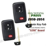 2x HYQ14ACX for Toyota Prius 2010 2011 2012 2013 2014 Keyless Car Remote Key Fob