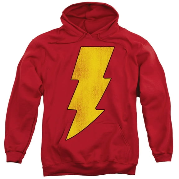 Dc - Shazam Logo Distressed - Pull-Over Hoodie - Large