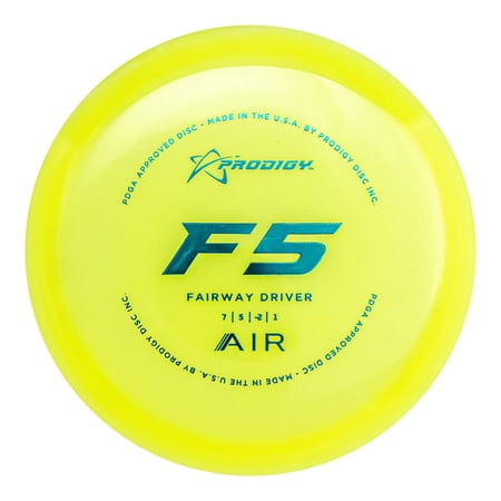 Prodigy Disc Air F5 | Slightly Understable Disc Golf Fairway Driver | Lightweight Plastic | Designed for All Skill Levels | Colors May Vary (160-164g)