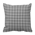 thumbnail image 1 of BOSDECO Colorful Check Black and White Gingham Checkered Pillowcase Cover 18x18 inch, 1 of 1