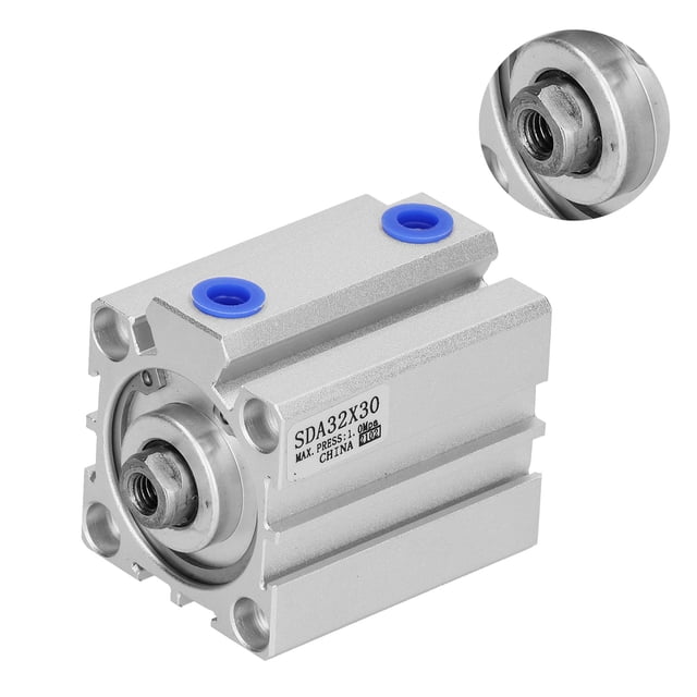 Aluminum Cylinders, Dual Action Air Cylinder Sealing Bearing Guide 32mm Bore For Pneumatic Equipments