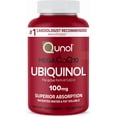 thumbnail image 1 of Qunol Mega Ubiquinol CoQ10 100mg – Alta Absorción, Antioxidante para la Salud del Corazón, 100 Cápsulas Blandas, 1 of 6