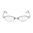 thumbnail image 3 of NEW VERA WANG V24 WOMENS/LADIES CAT EYE HALF-RIM TITANIUM LILAC ELEGANT TRENDY CAT EYE TITANIUM FRAME DEMO LENSES 47-16-133 EYEGLASSES/EYEWEAR, 3 of 9