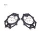thumbnail image 1 of Worallymy 1 par de tacos de hielo 18 dientes Zapato de acero inoxidable Pico Escalada en nieve Senderismo Zapato antideslizante Garra xL Negro Worallymy JD735919653, 1 of 7