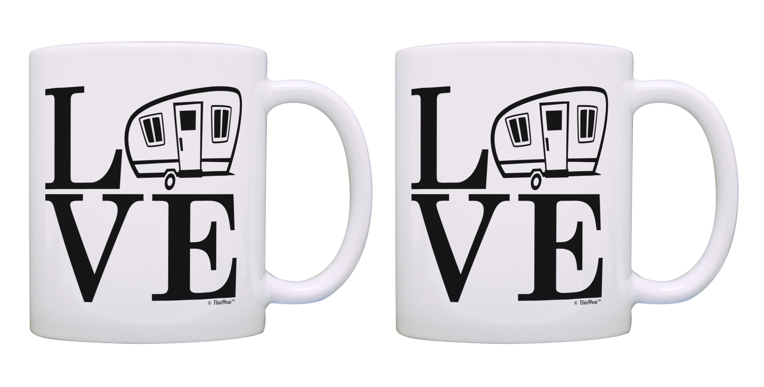 ThisWear RV Retirement Gifts RV LOVE Camping Coffee Mugs RV Coffee Mug
