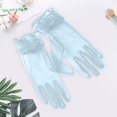 thumbnail image 2 of Fgnfyis Elegant Transparent Short Mesh Gloves for Women Bridal Wedding Evening Slim Fit Stylish Halloween Dance Party BU1, 2 of 3