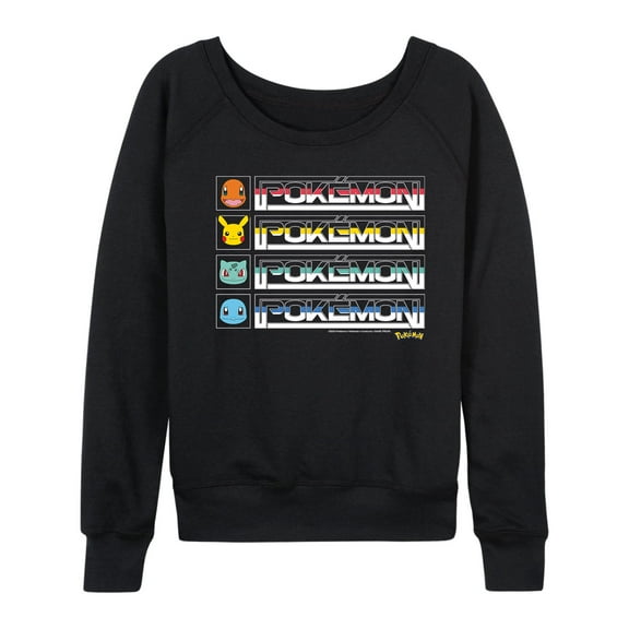 Pokémon - Retro Pokémon Logo - Women's Lightweight French Terry Long Sleeve Shirt