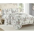thumbnail image 2 of CEDAR COURT Paris Floral Pink 2-Piece All-Season Reversible Cotton Quilt Set - Twin, 2 of 7