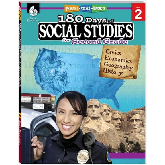 Pre-Owned 180 Days(tm) Social Studies for Second Grade: Practice, Assess, Diagnose (Paperback) 1425813941 9781425813949