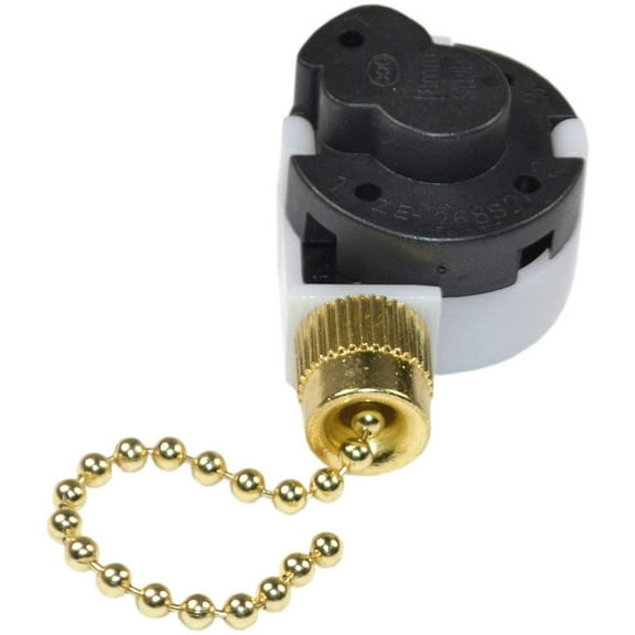 HQRP Ceiling Fan and Light Pull Chain 3-Speed 4-Wire Control Switch for Angelo Brothers