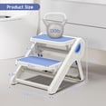 thumbnail image 3 of Foldable Toddler Step Stool for Bathroom Sink - 2-Step Kids Stool for Potty Training, Kitchen Counter & Bedroom, Sturdy Non-Slip Child Safety Stool H, 3 of 7