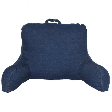 UPC 738790666020 product image for Brentwood 666 Washed Denim Backrest Pillow, Blue | upcitemdb.com