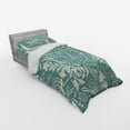 thumbnail image 2 of Ambesonne Floral Bedding Set 3 Pcs, Marrakech Paisley, Twin, Teal and Beige, 2 of 2