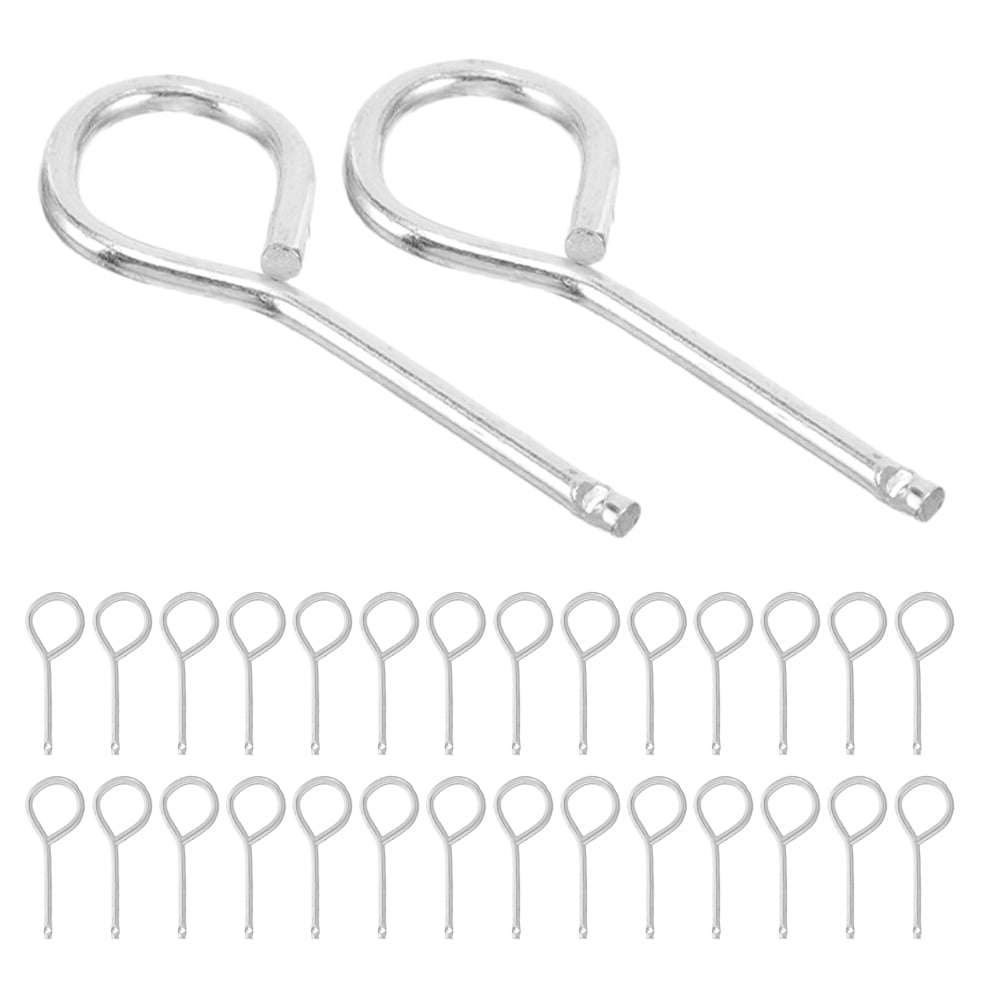 Tineasur 60Pcs Fire Equipment Lock Pin Stainless Steel for Industrial Outdoor Safety
