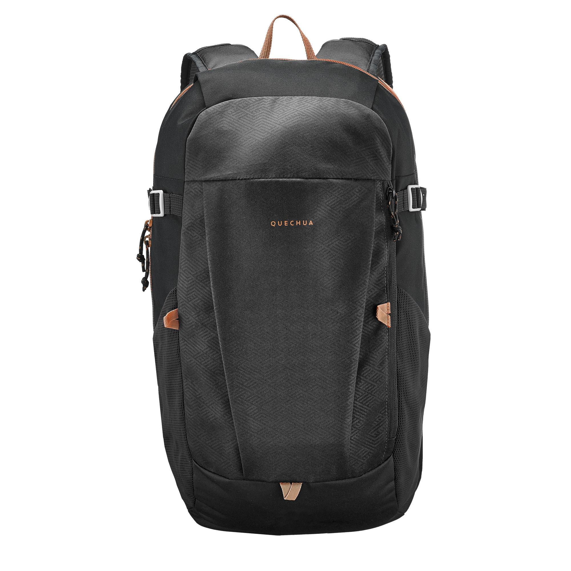 Quechua NH100, 20L Nature Hiking Backpack, Unisex, Black, 10 Year Warranty