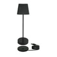 thumbnail image 1 of Portable LED Table Lamp Touch Control Stepless Dimmable Desk Lamp Rechargeable Nightstand Lights Simple Metal Atmosphere Lamp Creative Touch Switch Adjustable Brightness Neutral/White/Warm Light, 1 of 9