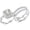 B-Wedding Set, variant on SFTING Engagement Rings for Woman 5A CZ Halo Wedding Rings for Women Silver Plated Size 7