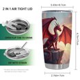 thumbnail image 2 of Vaso de viaje Oasisdream de acero inoxidable con tapa, 600 ml, 2 of 6