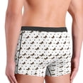 thumbnail image 4 of Men's Boxer Briefs, Modern Minimalist Horse And Dots Soft Comfy Mens Underwear Boxer Briefs Breathable With Widen Waist, 4 of 7