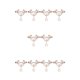 thumbnail image 2 of Qarigey Anillo para pezones Piercings falsos de moda Adorno para el cuerpo Accesorios decorativos duraderos Joyas para pedantes para vestir Oro Oro rosa 5piezas, 2 of 6