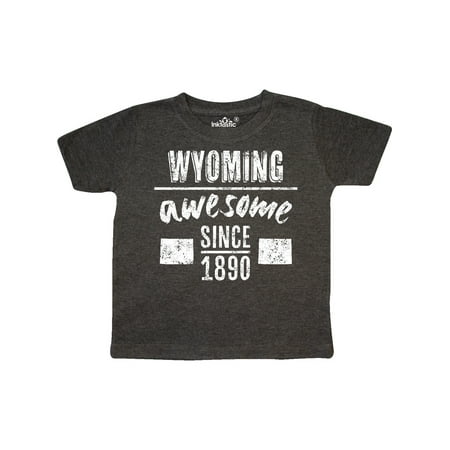 

Inktastic Wyoming Awesome Since 1890 Gift Toddler Boy or Toddler Girl T-Shirt