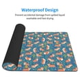 thumbnail image 3 of Xecao Corgi with Flowers for Waterproof Mouse Pad - Extended Contour Mouse Mat, Large Gaming Mousepad Laptop Keyboard Mat with Non-Slip Rubber Base, 3 of 8
