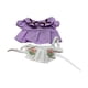 thumbnail image 1 of Traje de mucama de peluche con delantal, accesorios de fotografía de moda, educativo, hazlo tú mismo, vístete para una muñeca de 5,91'' Violeta, 1 of 7
