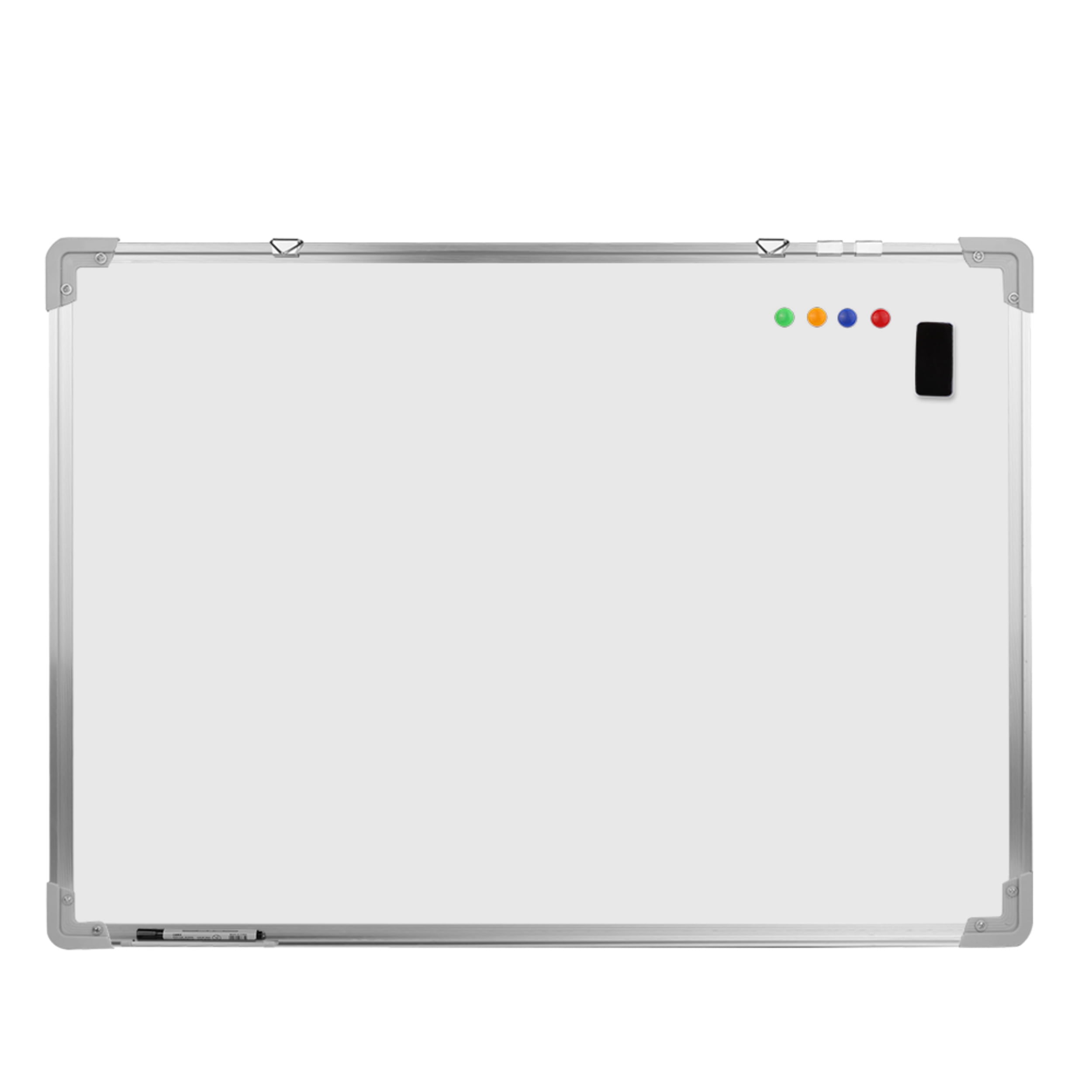 Wall Mounted Magnetic Whiteboard 36 X 48 Inch Aluminum Frame