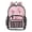 Cute Rose Pattern, variant on PVC Transparent Backpacks Clear Backpack for Travel and Outings Horseshoe Pattern with Red Roses