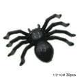 thumbnail image 2 of PENGXIANG 30 Pcs/Ensemble Jouet Araignée Réaliste en Plastique Mini Décoration de Fête d'Halloween Noir 1.5 x 1cm, 2 of 12
