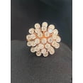 thumbnail image 4 of 1.09 Cts Round Brilliant Cut Natural Diamonds Snowflake Wedding Ring In Hallmark 14K Rose Gold, 4 of 13