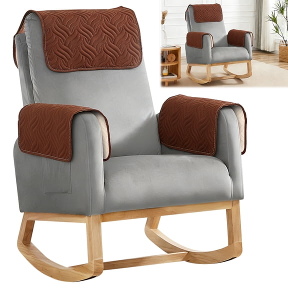 Set of 3 Recliner Headrest Protector and Armrest Cover Headrest Cover Waterproof Couch Headrest Covering Chair Armrest Cover Non Slip Furniture Protector for Pet