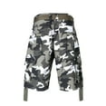 thumbnail image 3 of Hat and Beyond Men's Loose Fit Twill Multi Pocket Cargo Shorts with Belt, 3 of 4