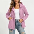 thumbnail image 6 of Paiwinds Spring Fall Women's Lightweight Anorak Jacket Hooded Long Sleeve Full Zip Up Windbreaker Casual Regular Fit Versatile Outerwear Coat for Women, 6 of 7