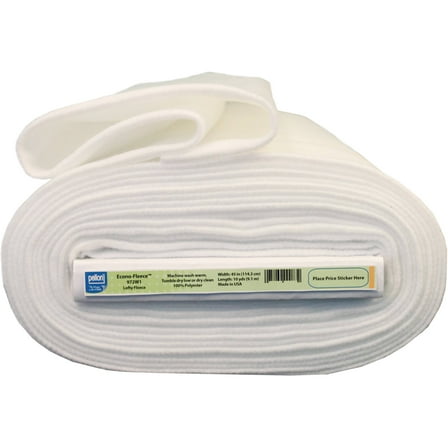Pellon 972 Fleece Quilting & Batting Fabric, White 45" x 10 Yards by The Bolt
