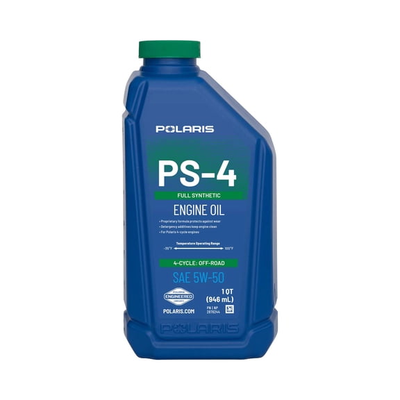 Polaris PS4 All-Season 4 Cycle 5W50 Full Synthetic Motor Oil, 1 Qt 2876244