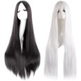 thumbnail image 4 of Tkrady Hair Wigs for Women, Long Straight Hair Style for Women Halloween Wigs Human Hair White, 4 of 5