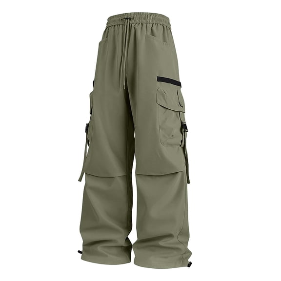 MKHSQHDG Male Pants Men's Lightweight Pants with 3 Zipper Pockets Athletic Workout Sweatpants Running Hiking Pants for Men L
