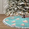 Christmas Tree Skirt, Cute Swim Capybaras Christmas Tree Decorations