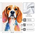 thumbnail image 3 of 2 Pcs Funny Kitchen Towels,Watercolor Style Beagle Microfiber Dish Towels,Kitchen Tea Towels,Kitchen Towel Set (18" X 26"), 3 of 3