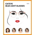 thumbnail image 4 of Cyxus Blue Light Glasses For Women Light TR90 Blue Light Blocking Eyeglasses Round Cat Eyes Computer Eyewear Anti Eye Strain Glasses（Pink）, 4 of 8