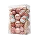 thumbnail image 1 of Bolas de adornos navideños con lazo para colgar perfectas para fiestas(oro rosa 29 piezas), 1 of 7