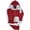 Maroon-Heather Grey, variant on Men's StreetFlex Pro Colorblock Hoodie & Jogger Set