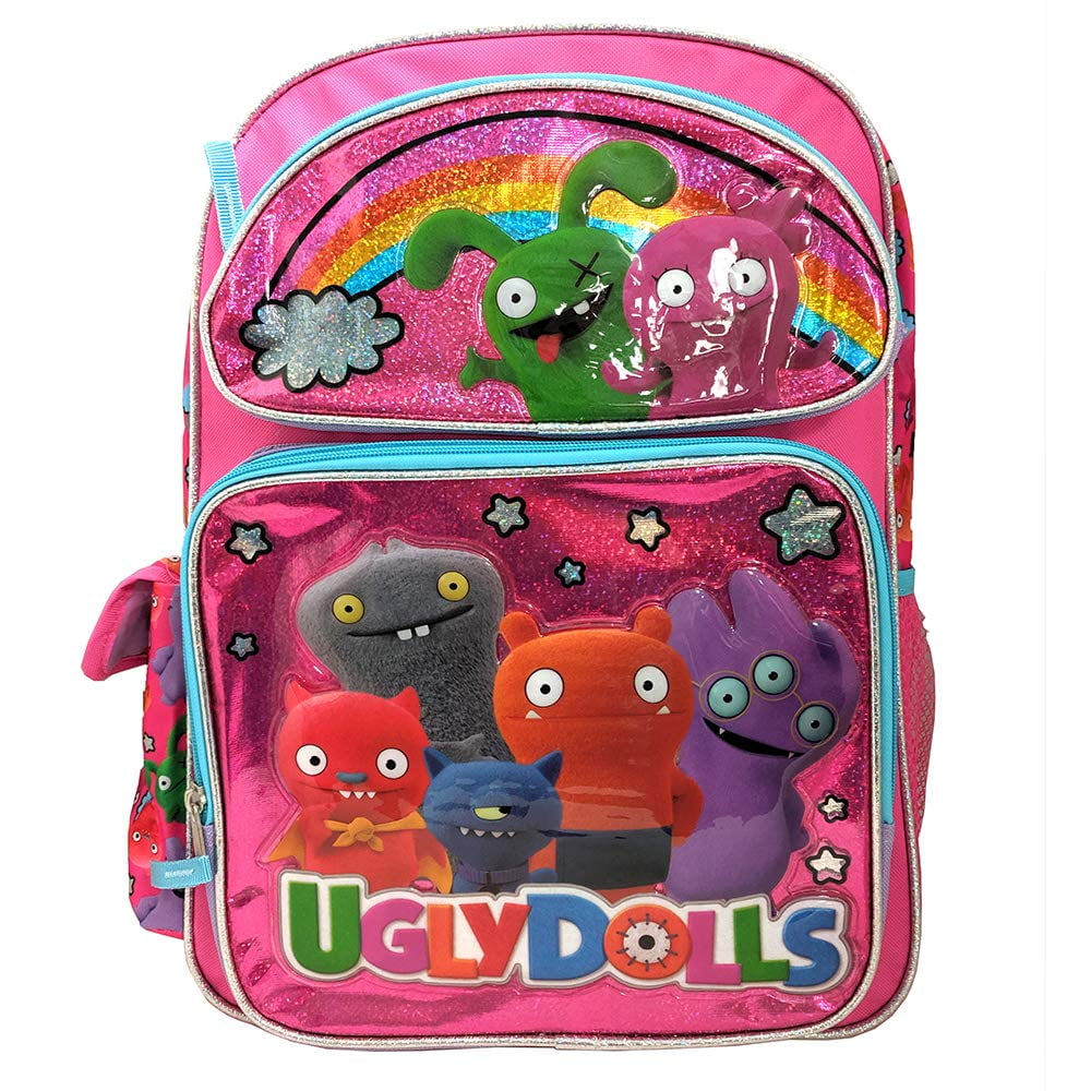 Backpack UglyDolls Rainbow Pink 16" School Bag New 2067142