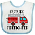 thumbnail image 3 of Inktastic Future Firefighter Red Fire Truck Engine Boys or Girls Baby Bib, 3 of 4
