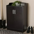thumbnail image 2 of Baxton Studio Verdell Shoe Cabinet in Wenge Brown, 2 of 10