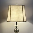 thumbnail image 2 of TOOTOO STAR Square Linen Shade, (10 x 10) ‘x(13 x 13) “x10.5” Spider Replacement Harp Lampshade, 2 of 6