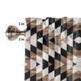 thumbnail image 5 of Living Room Curtains 72 Inches length, Brown Aztecs Window Treatment Curtain Drapes, Abstract Southwest Geometric Vintage Tribal Light Filtering Drapes for Bedroom Laundry Room, 52"x72", 2 Panels, 5 of 7