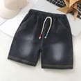 thumbnail image 3 of ATOGUTA Boys Denim Shorts Cute Summer Trendy Fashion Jean Shorts High Waist Straight Leg Clothes Jorts Size 1T-12, Black, 3 of 5